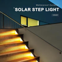 LED Solar Luces de Paso Impermeable Al Aire Libre Luces de La Escalera, Solar Deck Lights Decoración Al Aire Libre IP67 Solar 6 Pack luz cálida SY - details 3