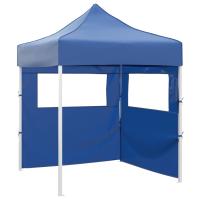 vidaXL Carpa Plegable Profesional 2 Paredes Acero Celebraciones Color Antracita,  Azul,  Blanco y mas - details 1