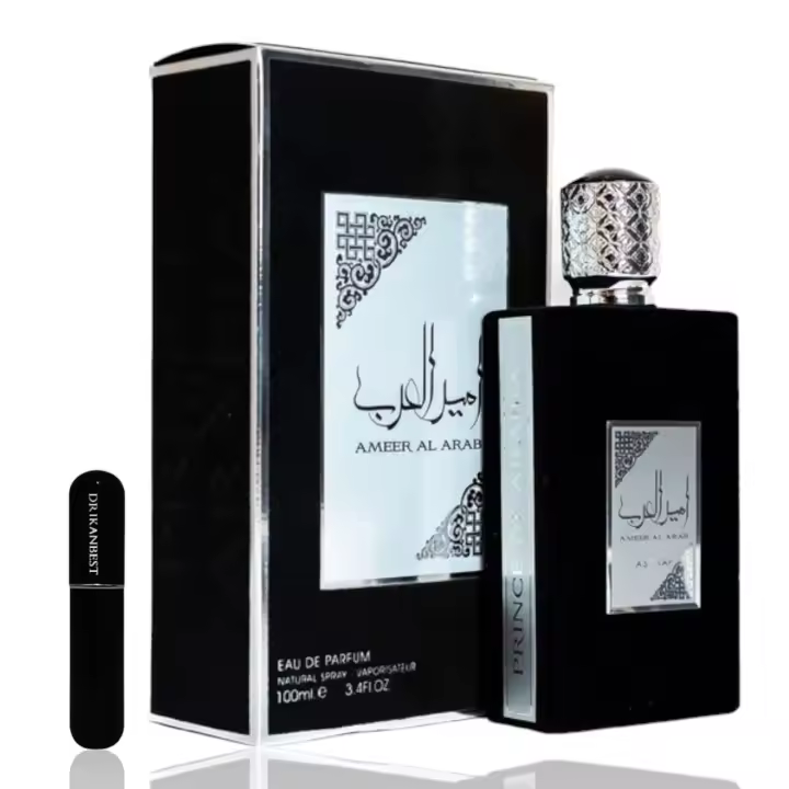 Perfume Ameer Al Arab lattafa (ORIGINAL) Prince of Arabia 100ml+REGALO Atomizador DRIKANBEST recargable 5ml - 1