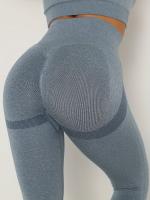 Leggings De Yoga Para Mujer Con Levantamiento De Glúteos Sin Costuras Cintura Alta Pantalones De Compresión Tallas Contorno - details 10
