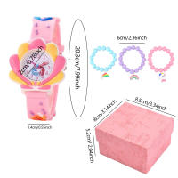 Reloj De Mariposa 3D Cartoon Con Diseño Colorido Para Niñas Regalo De Navidad Pulsera De Reloj De Manivela Quartos Resistente Al Agua - details 7