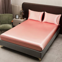 Juego De Sábanas De Satén De Color Sólido Incluye Fundas Para Almohadas Suaves Y Hypoallergénicas De Poliéster Lavar En Máquina Para El Hogar - details 21