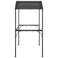 vidaXL Cenador barbacoa estante lateral acero antracita 220x115x230 cm - details 3
