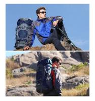 Coshano Mochila de senderismo para viajes montañismo escalada camping trekking 70L macuto impermeable - details 2