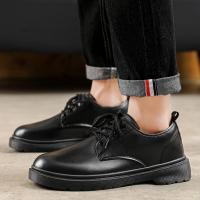 Zapatos Casuales Para Hombre De Cuero Transpirables Con Cordones Hechos a Mano Clásicos De Negocios Moccasins Planos Para La Venta Caliente - details 27