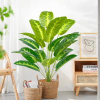 Árbol De Palma Tropical Artificial 65-120cm Hojas De Plátano Falsas Toque Real Strelitzia Plantas De Plástico Para Jardín Y Hogar - details 15