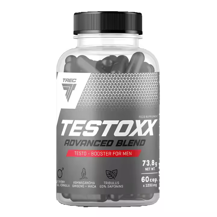 Trec Nutrition - Testoxx 60 Cápsulas para Atletas - Extracto de plantas - Más fuerza - Más energía - Más vigor - 1