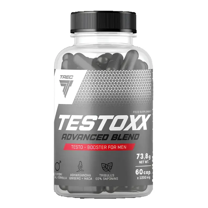 Trec Nutrition - Testoxx 60 Cápsulas para Atletas - Extracto de plantas - Más fuerza - Más energía - Más vigor - 1