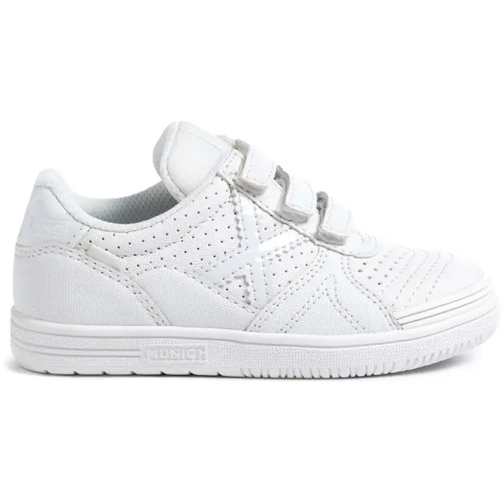 Zapatillas MUNICH G-3 Profit 207 para niños unisex en color blanco - 1