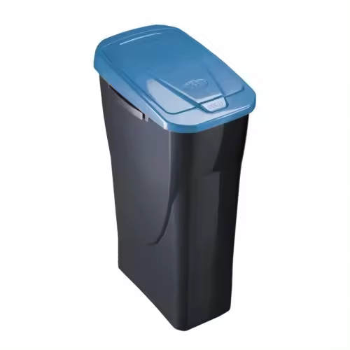 CUBO ECOBIN 25L. CON TAPA AZUL- EHLIS - 1