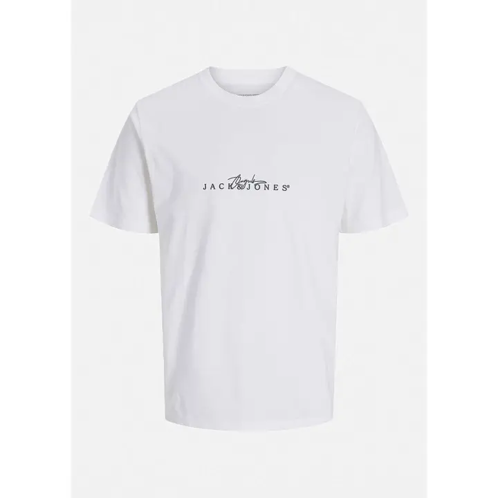 Camiseta JACK & JONES JORVARENNA BRANDING TEE SS CREW NECK 12273163 Blanco Blanco - 1