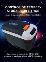 MAXWORK Mini Nevera Refrigerador Portátil de 10l para Coche y Hogar | Función de Refrigeración y Calefacción - details 0