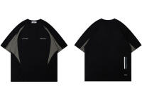 Camiseta Retro Unisex 2023 Estilo Preppy Con Parches Cuello Redondo Manga Corta Algodón Suave Y Transpirable Para Hombres Moda Casual Hip Hop - details 2
