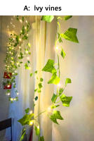 Luces De Enredadera Artificiales Con Hojas Verdes Y Flores 2M-10M Para Decoración De Hogar Y Bodas USB/Batería Ramadan Guirnalda LED Calidad UL CE CCC Longitud Variable De 2 a 10 Metros - details 0