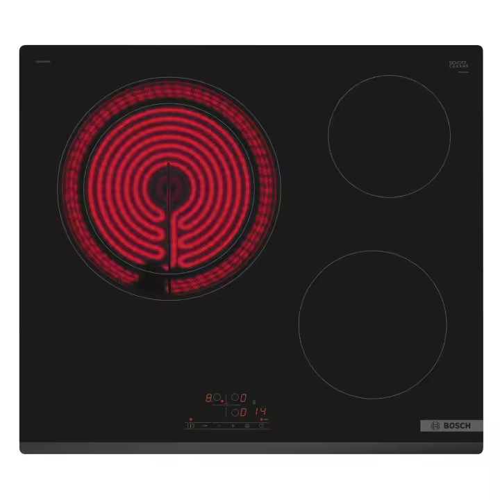 Placa vitrocerámica Bosch PKK631BB8E 60 cm negro sin perfiles Serie 4 - 1