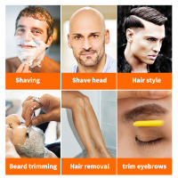 Cuchilla De Afeitar Para Hombres Herramientas De Barbero Eliminador De Pelo De Aleación De Zinc Cuchilla Doble Fila Con 1 Hoja - details 6
