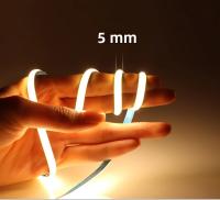 Tira LED COB Super Delgada 5mm Alta Densidad Flexible 1m 2m 3m 4m 5m Para Decoración De Habitaciones Y Luz De Televisión - details 7