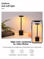 Lámpara De Mesa LED Recargable 4W Con Carga Tipo-C Luz Ambiental Creativa De Tres Colores Metal Toque Iluminación Barra Decorativa Para Habitación - details 4
