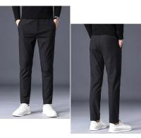 Pantalones Casuales Para Hombre Primavera Verano Delgados Y Elásticos Alta Calidad Pantalones Jogger Rectos Negros Grises Azules Marcas Coreanas - details 9