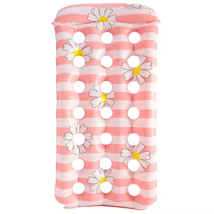 Flotador inflable adulto drenaje cama flotante superior tumbona flotante piscina individual tumbona engrosada swimboard flotador - 1