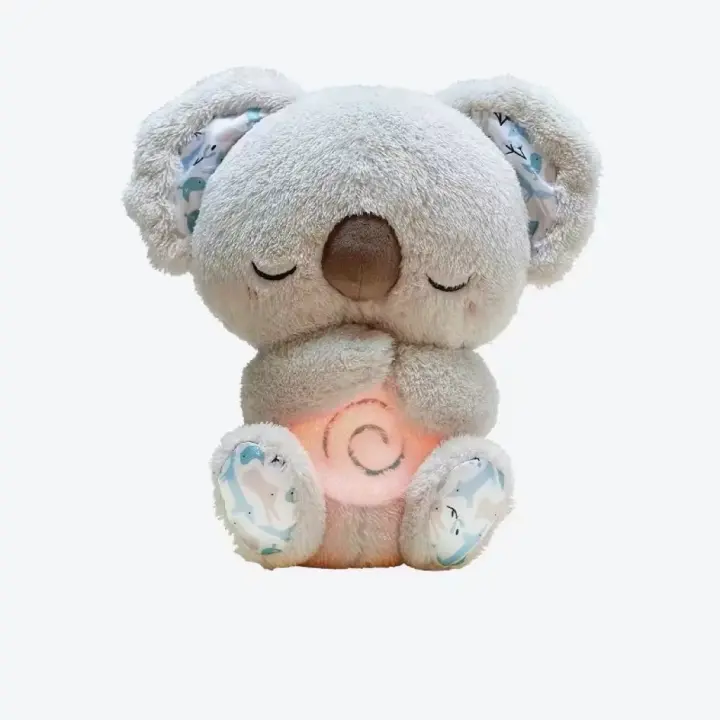 Koala relajante, nutria Dormida, Koala que Alivia La Ansiedadad, nutria que Respira, Juguete de Plush portátil with Luz musical Y pacpo - 1