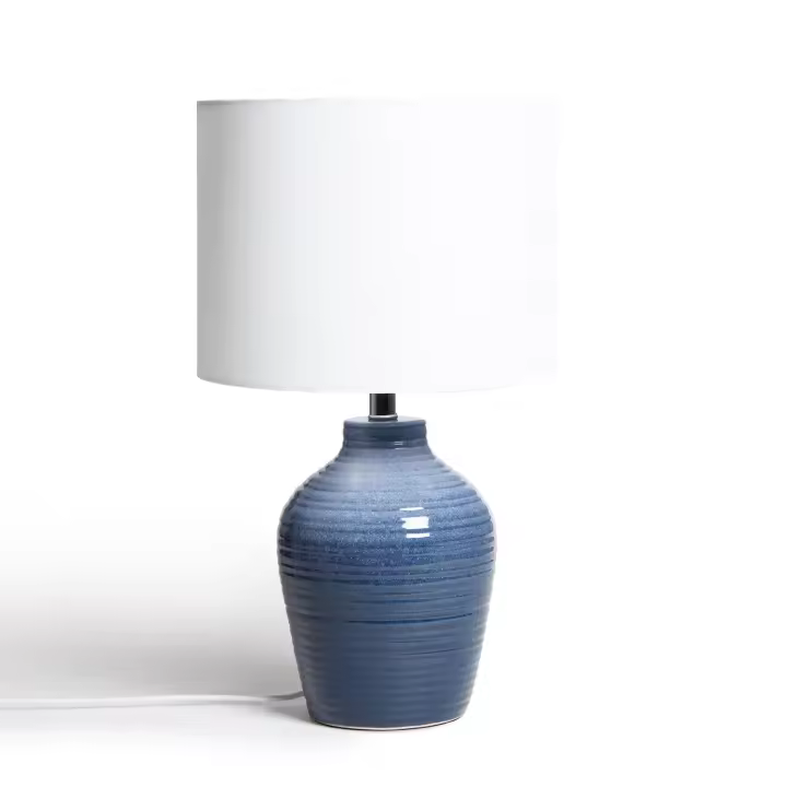 LEDKIA LIGHTING Lámpara de Mesa de Cerámica Botijo Decoración Salón, Habitación, Dormitorio - 1