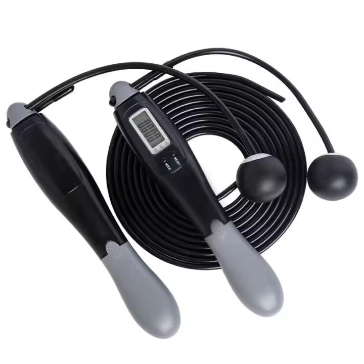 Set De Saltarín Digital Multifuncional Con Contador Electrónico Y Bola Inalámbrica Dual Propósito Saltarín Sin Cordón Para Entrenamiento Cardio Indoor - 1