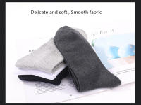 Calcetines De Algodón Puro Para Hombre Y Mujer 5 Pares Color Sólido Alta Calidad Transpirables Antibacterianos Negros Calcetines De Negocios - details 2