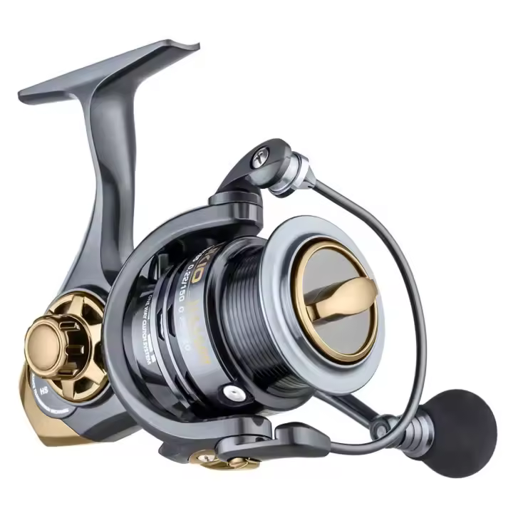 Carrete De Pesca DEUKIO Serie 2000 3000 5000 Con Ratio De Mezcla 7.1:1 6.7:1 Potencia Máxima De Arrastre 18lbs Spool De Aluminio Aviso De Pesca Para Aguas Dulces - 1