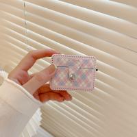 Funda Protectora Para AirPods 1/2/3/Pro/Pro2 Con Patrón De Diamante Cubierta De Cuero Accesorio Para Auriculares - details 4