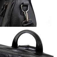 Mochila De Cuero Suave Para Mujer Negro Capacidad Grande Múltiple Casual Colegial Viaje Bolsa De Hombro Multifuncional - details 9