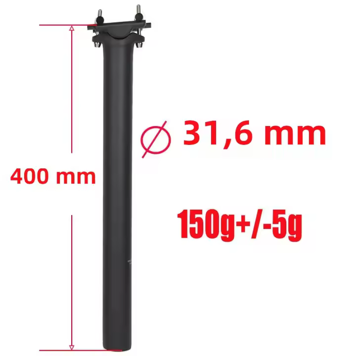 Post De Silla ELITA ONE De Carbono Para MTB/Road Diámetro 27.2/30.9/31.6mm Fibras De Carbono Tornillos De Titanio Peso Ligero 130g - 1
