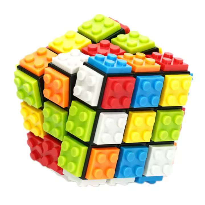 Cubo Mágico Desmontable 3x3x3 Bloques De Construcción Educativos Juguetes Regalos DIY Cubo Magico Para Adultos - 1