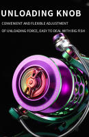 Carrete De Pesca Spinning BILLINGS SK 1000-6000 Serie Ratio De Engranajes 5.0:1/4.7:1 22LB Max Drag Rocker Metálico CNC Para Agua Dulce Y Salada - details 6
