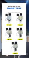 1PC Luz Solar Exterior Impermeable Con Sensor De Movimiento Y Control Remoto 3 Modos 192 LED Para Patio Garage Jardín - details 19