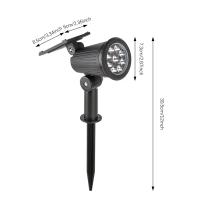 Spotlight Solar Ajustable 9LED Exterior Impermeable Para Jardín Decoración De Paisaje Luz Solar Potenciada In-Ground 1-4 Pack - details 1