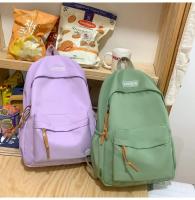 Mochila De Nylon Impermeable Para Adolescentes Mochila De Hombro Para Mujer Estilo Moda Escolar Negra Capacidad Baja Con Cierre De Cremallera - details 5