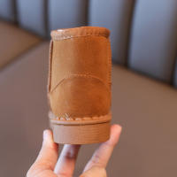 Botas De Nieve Para Niños Invierno Antideslizantes Color Sólido Calientes Con Patrón Suave Y Grueso Bajo Material De Suela RUBBER Talla True Fit Para Edad 4-6 - details 6