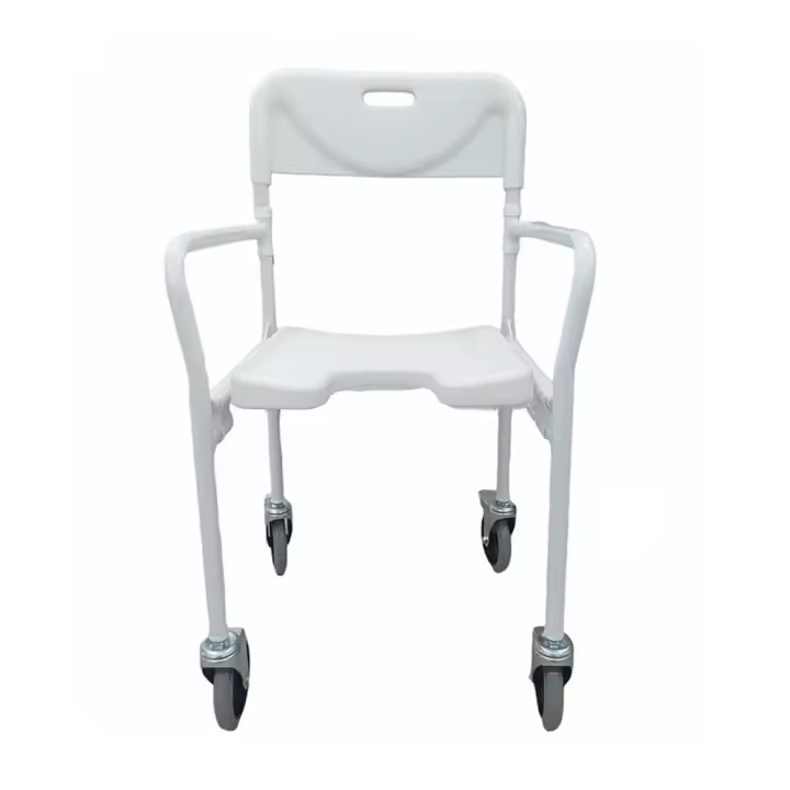 Silla de Ducha Plegable con Ruedas - EMO especialidades médico-ortopédicas - 1