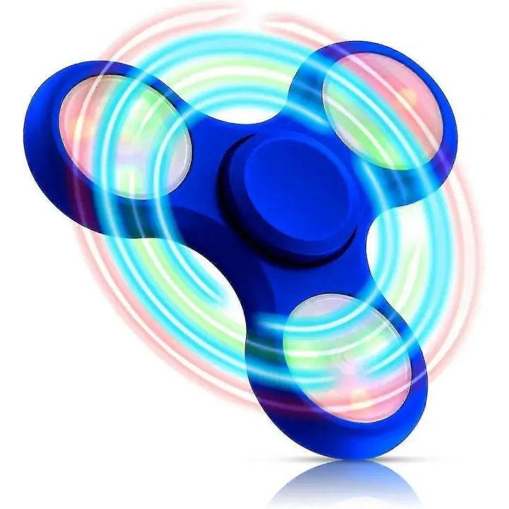Fidget Spinner de metal with Luz LED: Gift de Fiesta with a Amplio Espectacle de luces: juguetes sensoriales para aliviar la Ansiedad para niños y adultos - 1