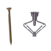 Anclaje De Tornillo Con Plástico 50/100pcs Para Techo Muro Y Cable Accesorios De Expansión De Tubo Aéreo M4 Kit De Herramientas Para Carpintería - details 6