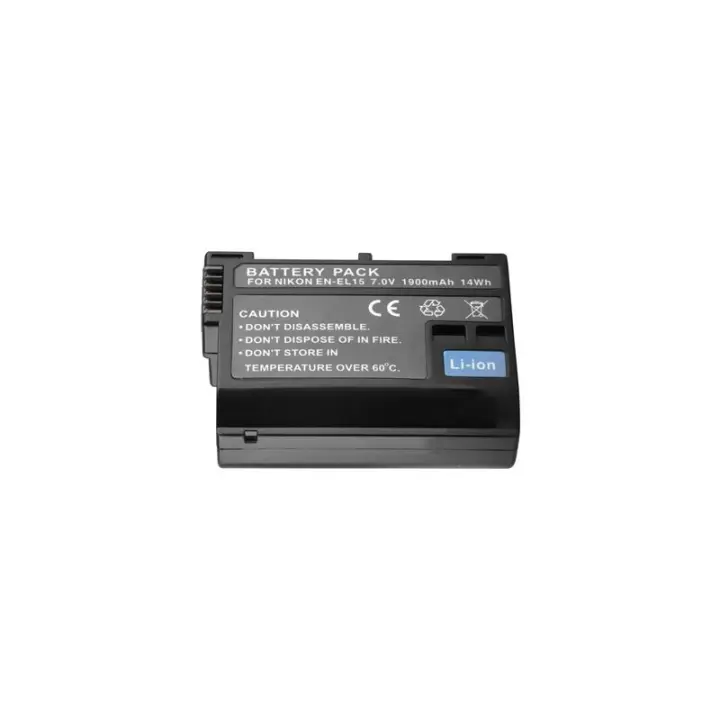 Bateria compatible EN-EL15 Nikon Z6 Z7 D500 D600 D610 D800 D850 D800E D750 D7000 D7100 D7200 2550mAh ⋆ Envío desde España ⋆ Rendimiento fiable ⋆ Recambio ideal ⋆ Larga duración con celdas de calidad - 1