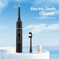 Limpia Dientes Eléctrica Impermeable Con Vibration Sonic Escáner Dental Eliminador De Placa Y Calcario Con 5 Cabezas De Repuesto Color Negro Y Blanco - details 1