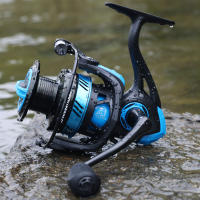 Carrete De Pesca Sougayilang 5.2:1 Ratio De Engranajes 5BB Carrete De Giro Para Agua Salada Con Bobina De Aluminio Máx Drag 10Kg Para Carpas Y Pesca En Río Lago Mar Y Playa - details 2