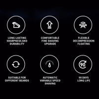 Nueva XIAOMI MIJIA Afeitadora Eléctrica Para Hombres S301 Máquina De Barba Ajustable Portátil Cuchilla Flex IPX7 Lavable Trimmer Cerámica - details 2