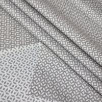 Mantel de tela Jacquard, Mantel impermeable y lavable, Para mesa rectangular, Geometría sagrada, Estilo moderno elegante, Ideal para el hogar interior y exterior, Fácil a limpiar, Gris - details 1