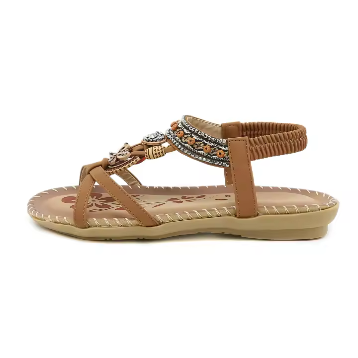 Sandalias Mujer,Verano,Plana,Comodas,Bohemio,Casual,Adecuado para ir de compras y pasear en verano. - 1