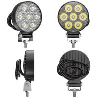 Luz De Trabajo Cuadrada Mini 2.5" Con 7LED Para Jeep JK 4WD Camión Luz De Marca Cross Country Spotlight 4X4 IP65 9V-30V - details 6
