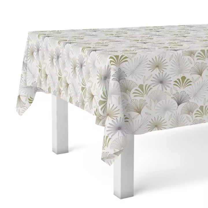 Mantel Hule PALMA de Valentia Home | Estampado Antimanchas | Repelente de Agua | Protección Duradera | Varios Tamaños y Dos colores - 1