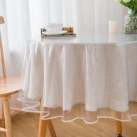 Mantel De Vinilo PVC Transparente 1PCS Protector De Mesa Impermeable Y Resistente Al Aceite Para Todas Las Formas De Mesa - details 8
